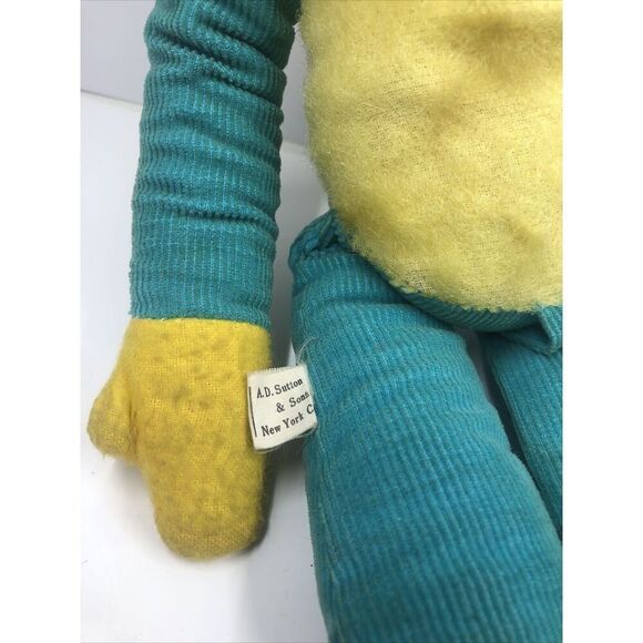 Stuffed Monkey Made in Japan 1965 A.D. Sutton & Sons New York City 13”. Read VTG - Picture 13 of 16